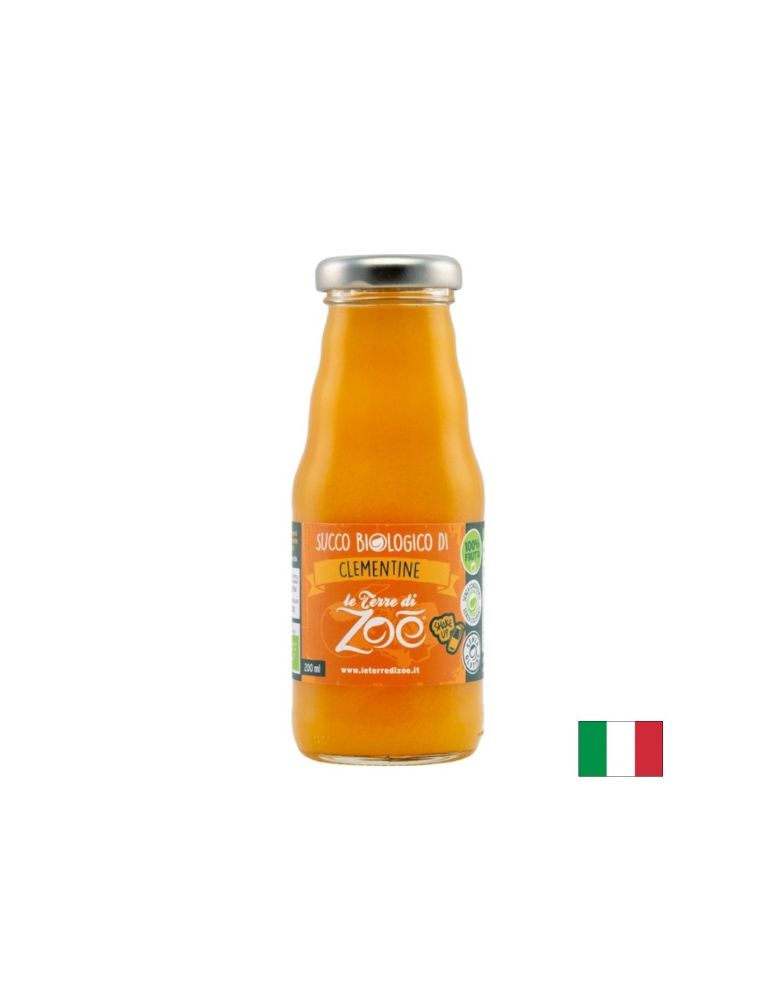 Jugo de mandarina orgánico, 200 ml