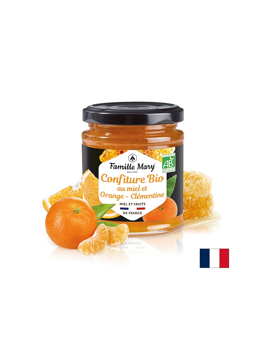 Organesch Jam mat Hunneg, Orangen a Clementine, 220 g