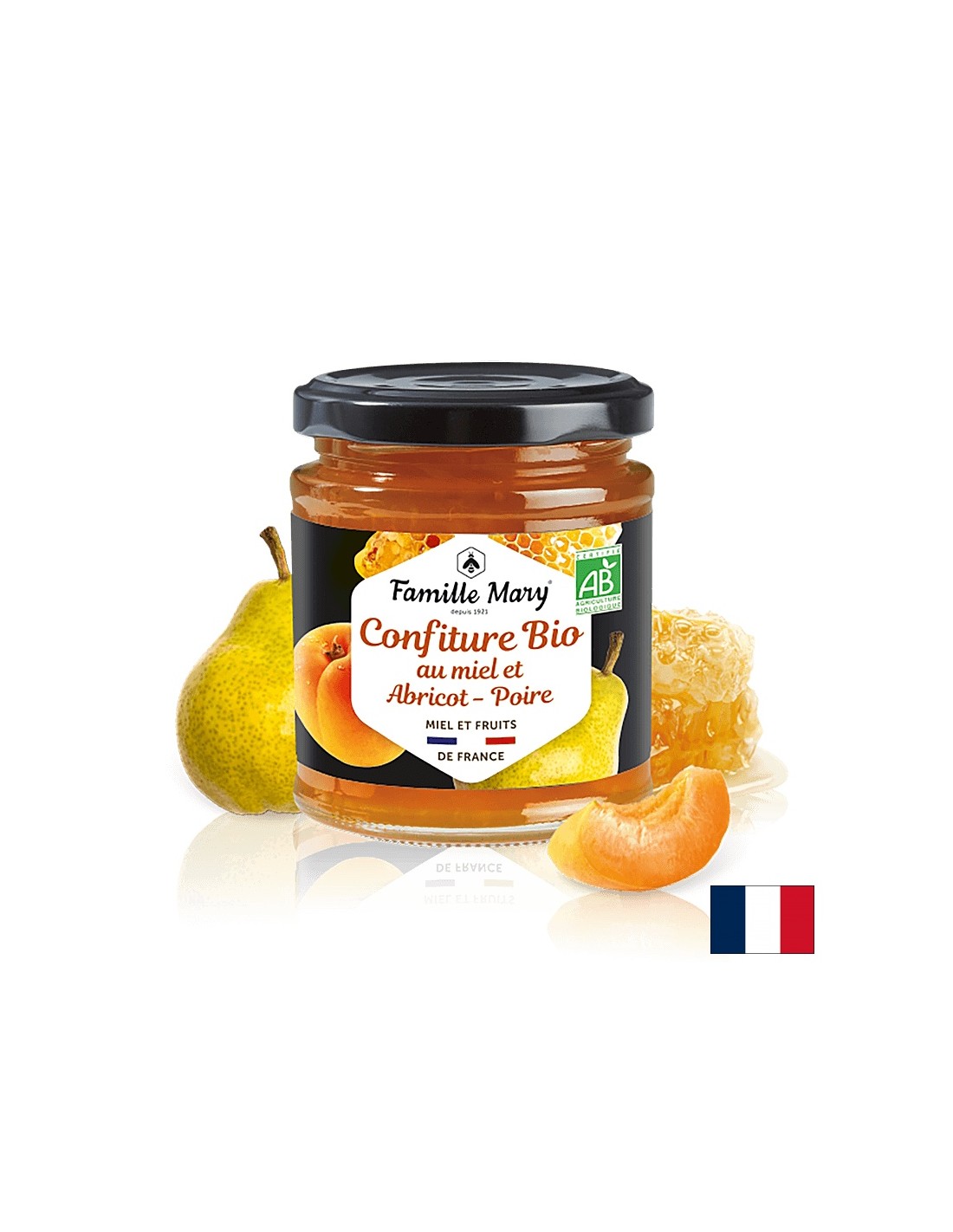 Bio Apricot a Pears mat Hunneg, 220 g