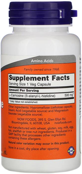 L -karnozyna 500 mg - 50 kapsułek