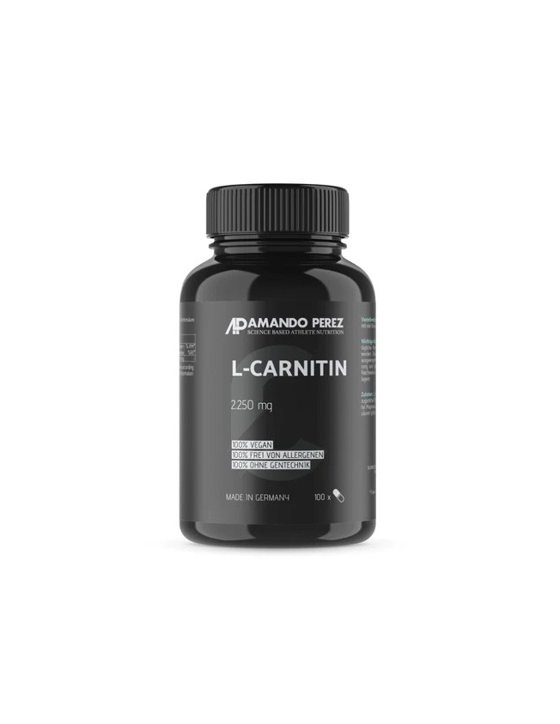 Fat burning and energy - L-carnitine, 2250 mg x 100 vegan capsules