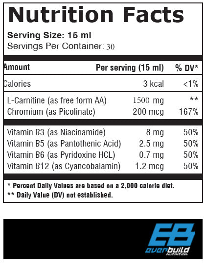 Skystas L-karnitinas + chromas/1500 mg 0,450 L