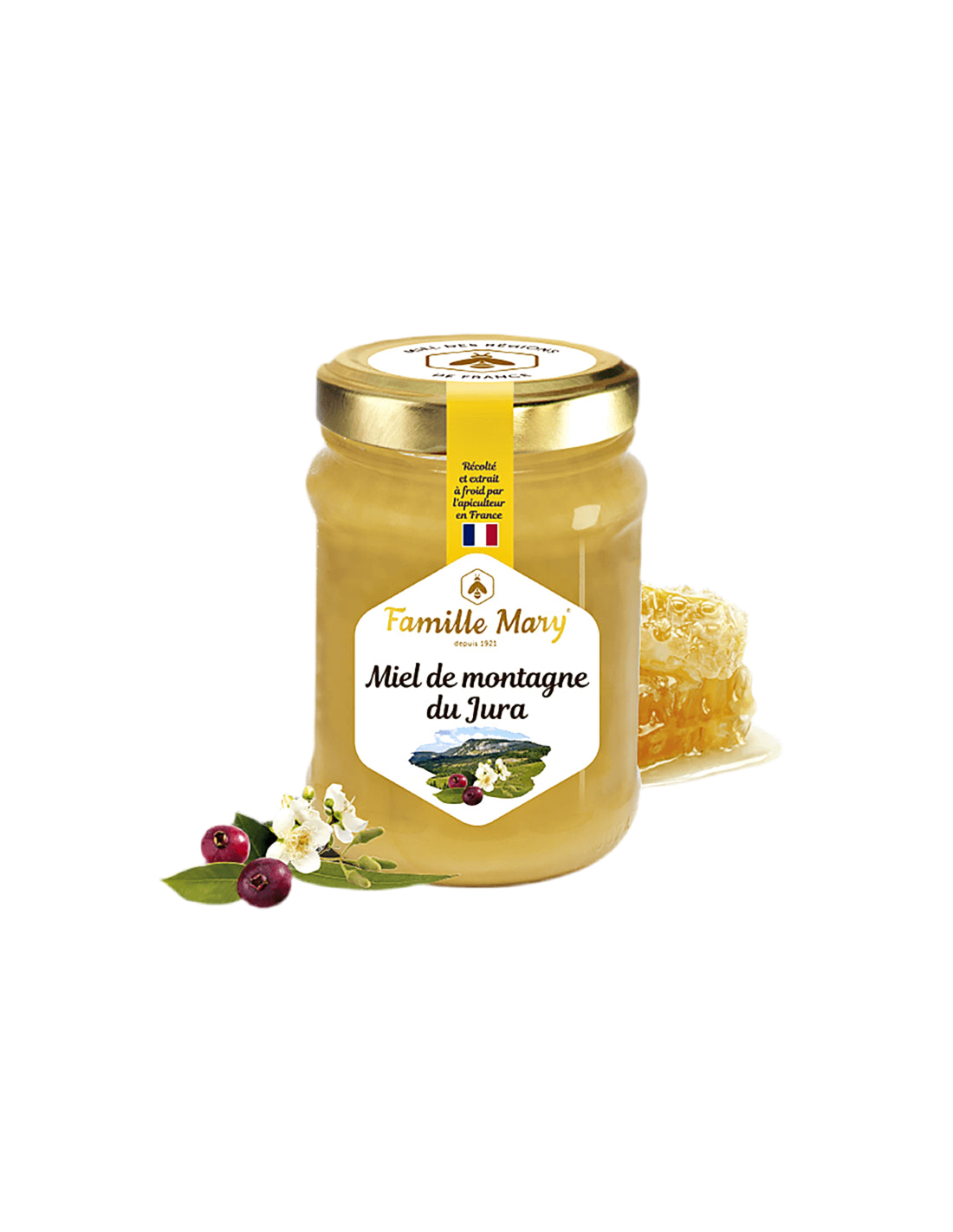 Mountain honey from Jura, France, 230 g