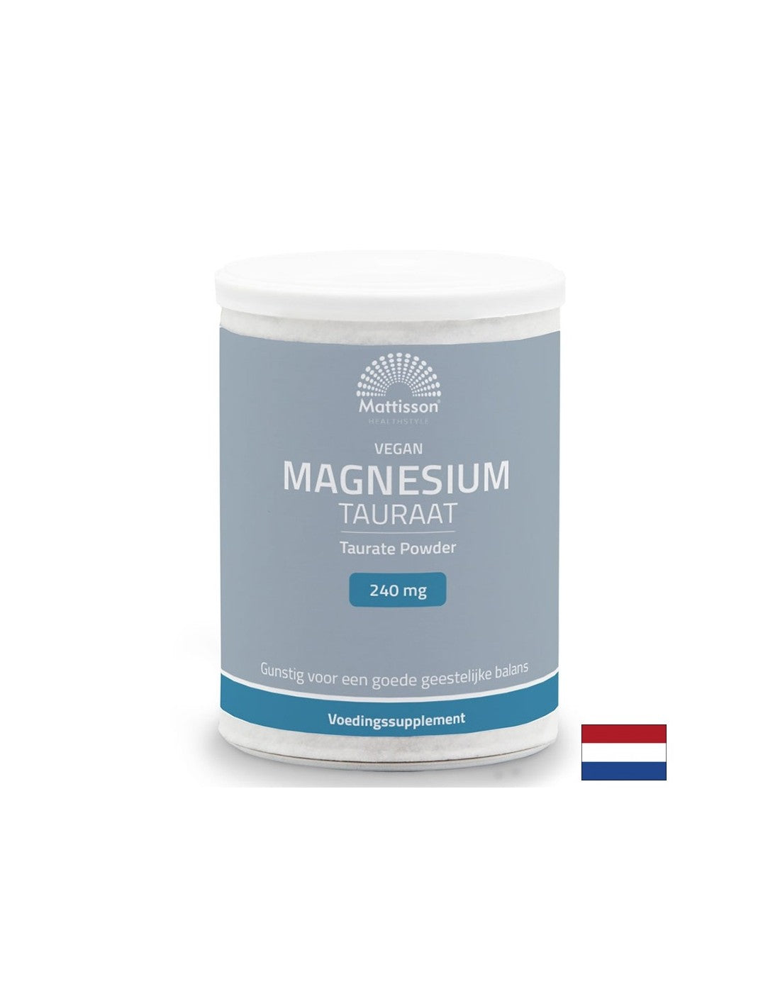 Sistema muscular, cardíaco y nervioso: vegano de magnesio (taurato), 240 mg x 250 g de polvo
