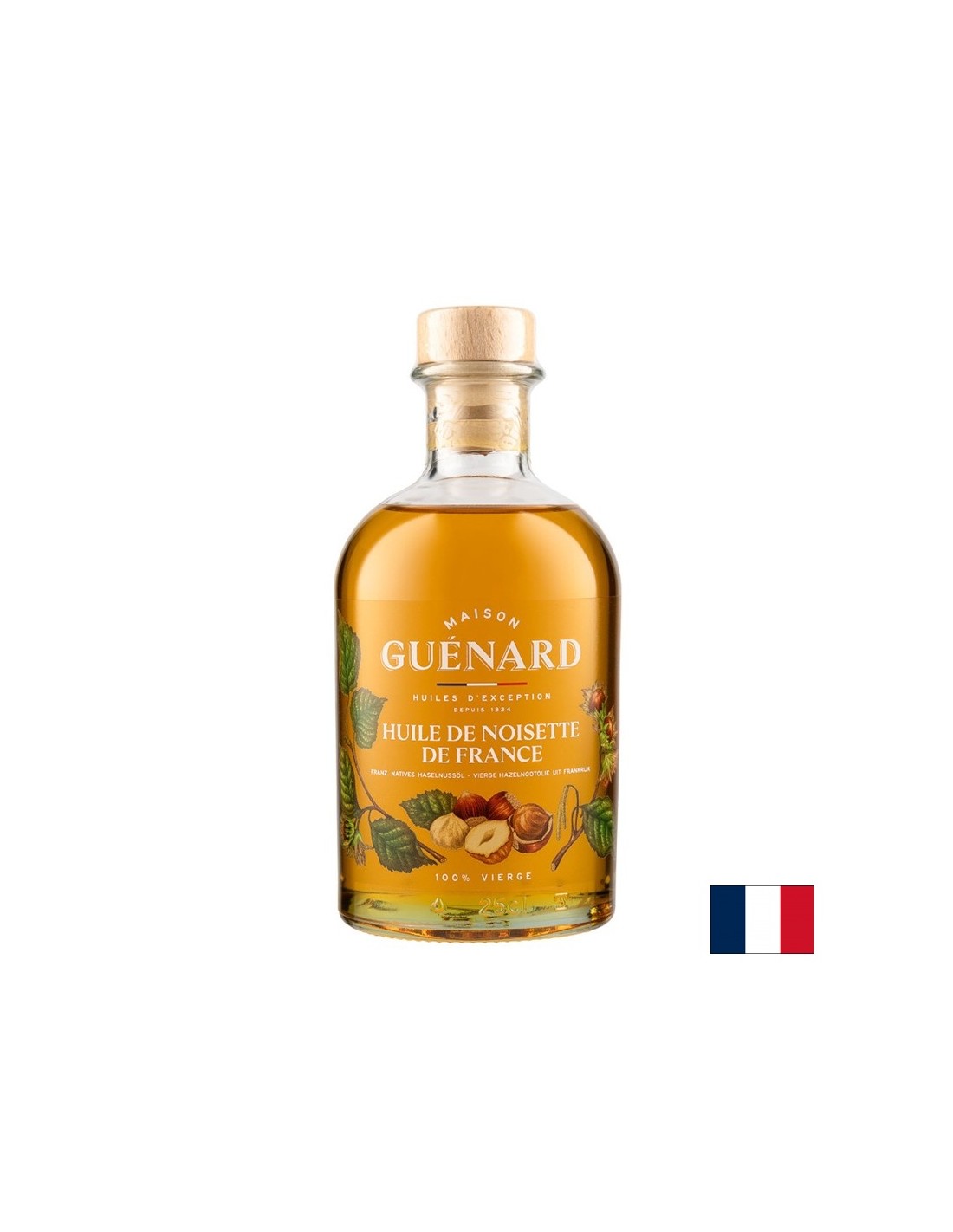 Studený lisovaný lískový oříškový olej (Francie), 240 ml