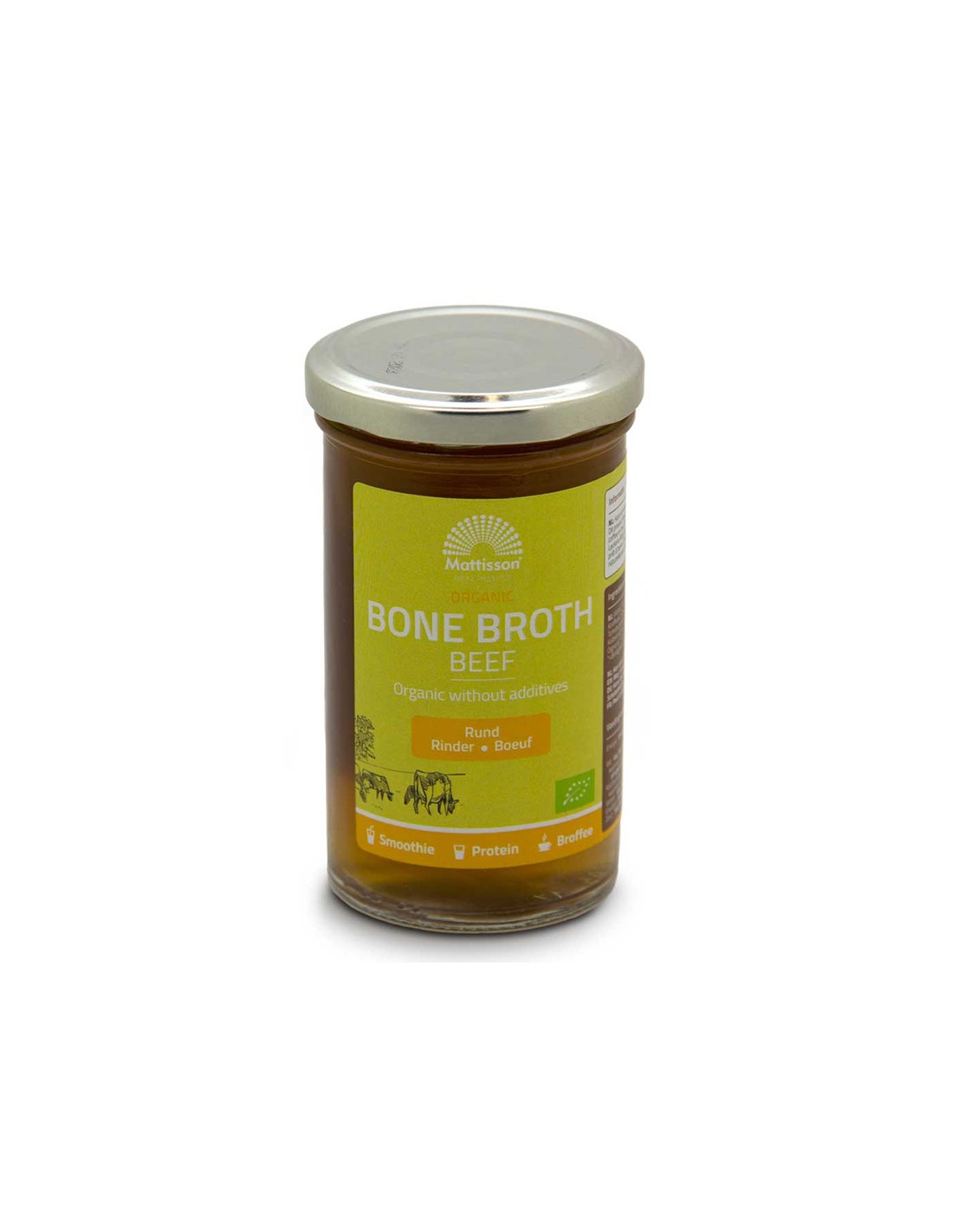 Beef bone broth Bio, 240 ml Mattisson Healthstyle