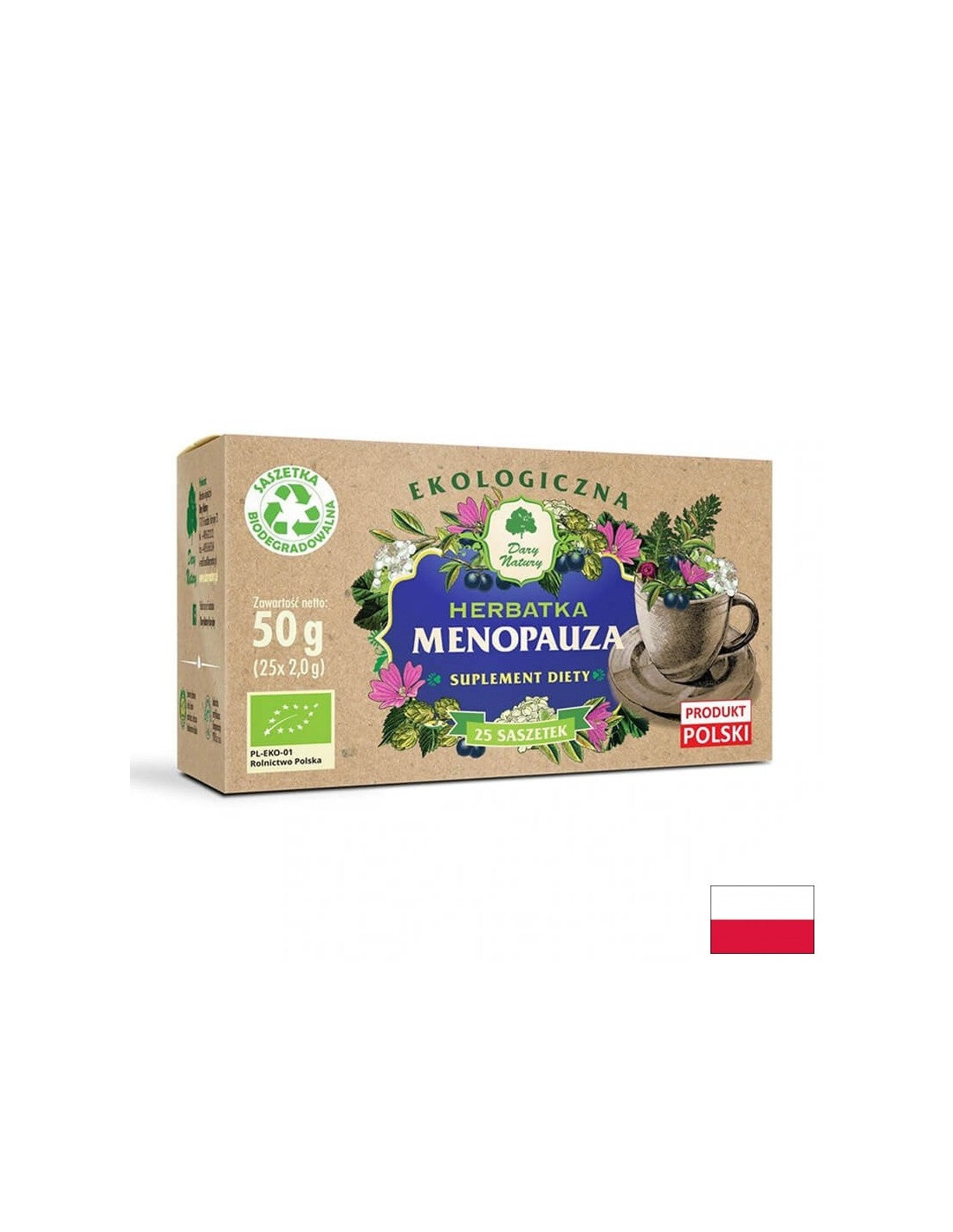 Bylinný čaj pro menopauzu bio, 25 balíčků