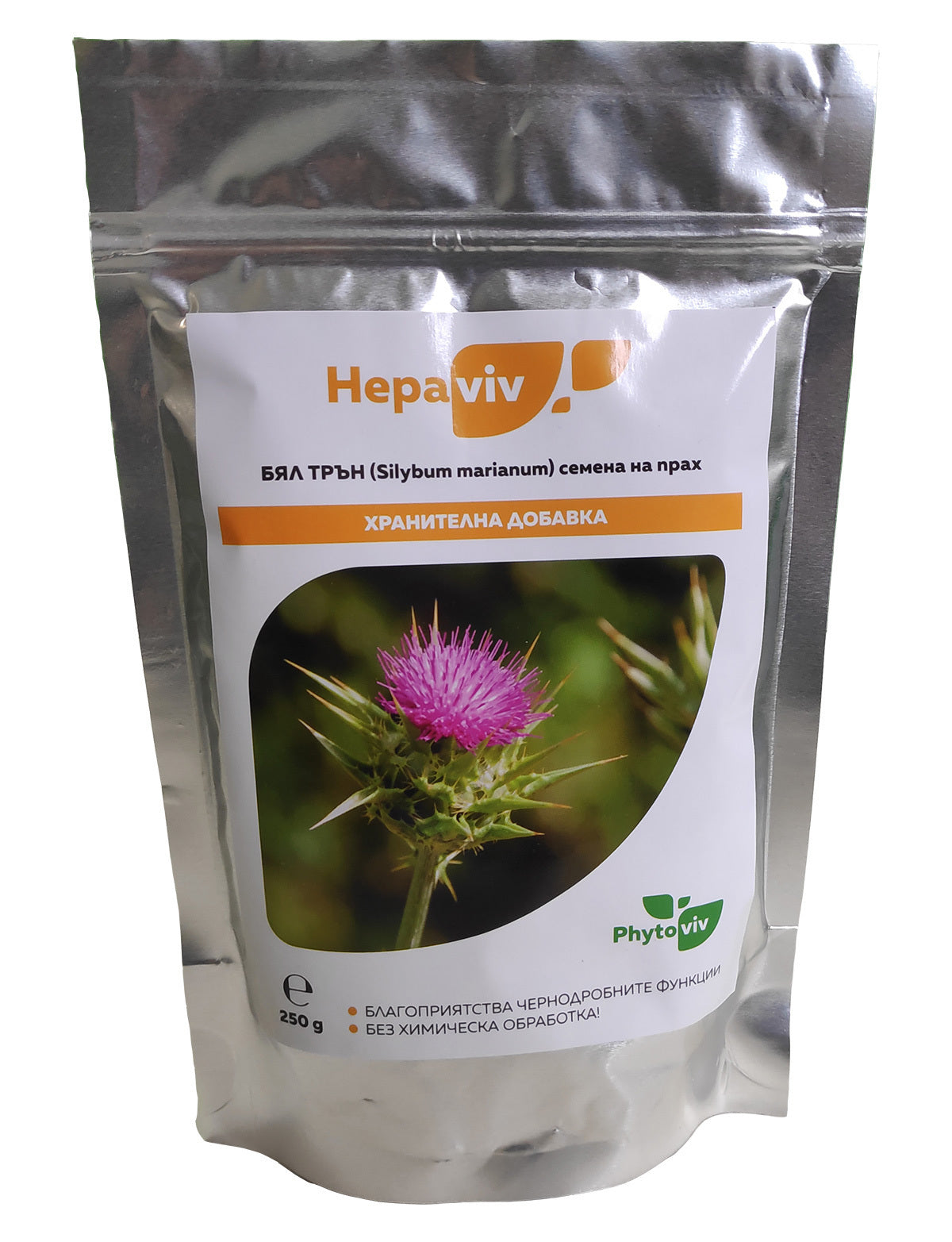 Pro zdravé černé plíce / prášek z bodláku bílého 250 g (silymarin) - <tc>Hepaviv</tc>