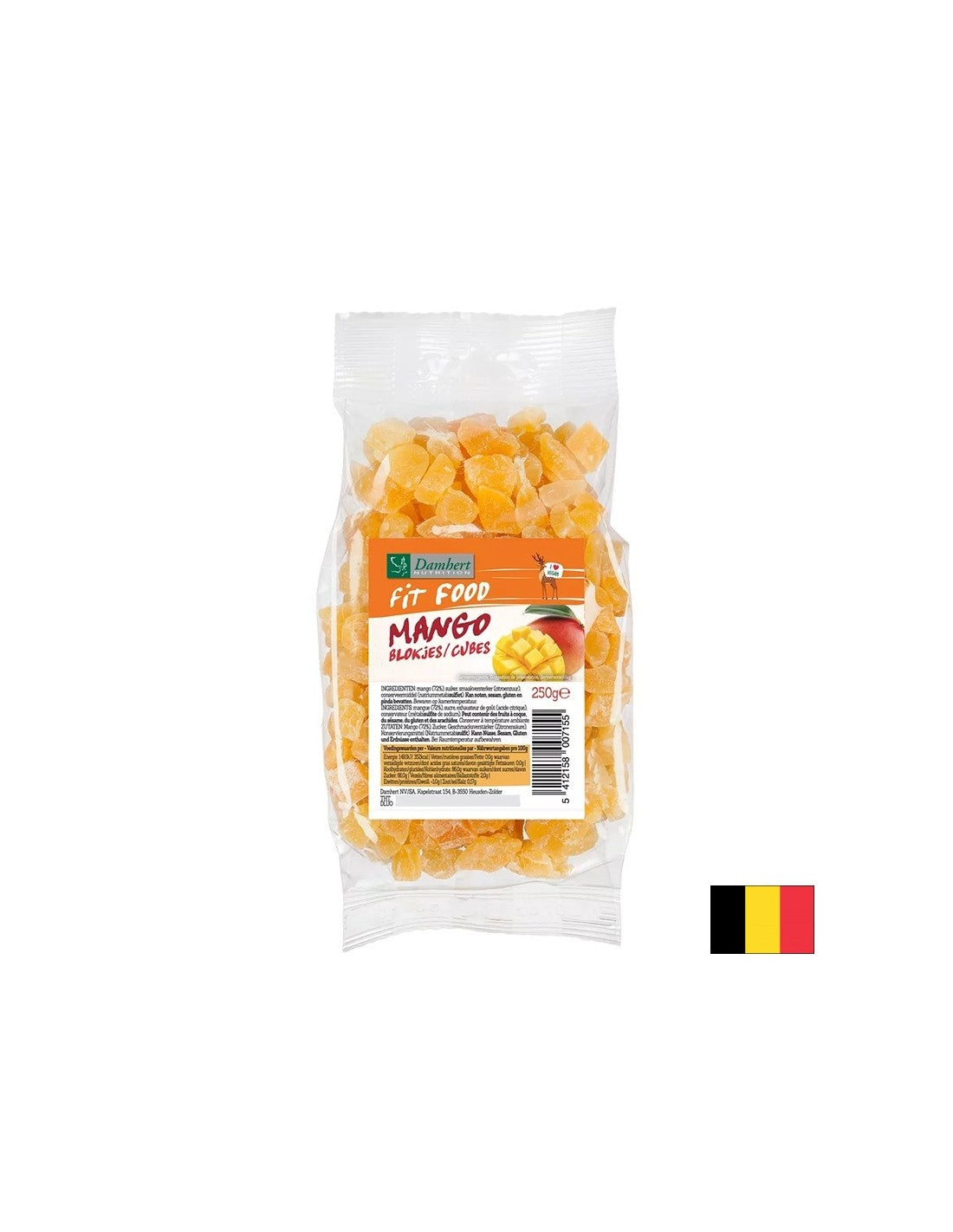 Dried mango diced, 250 g