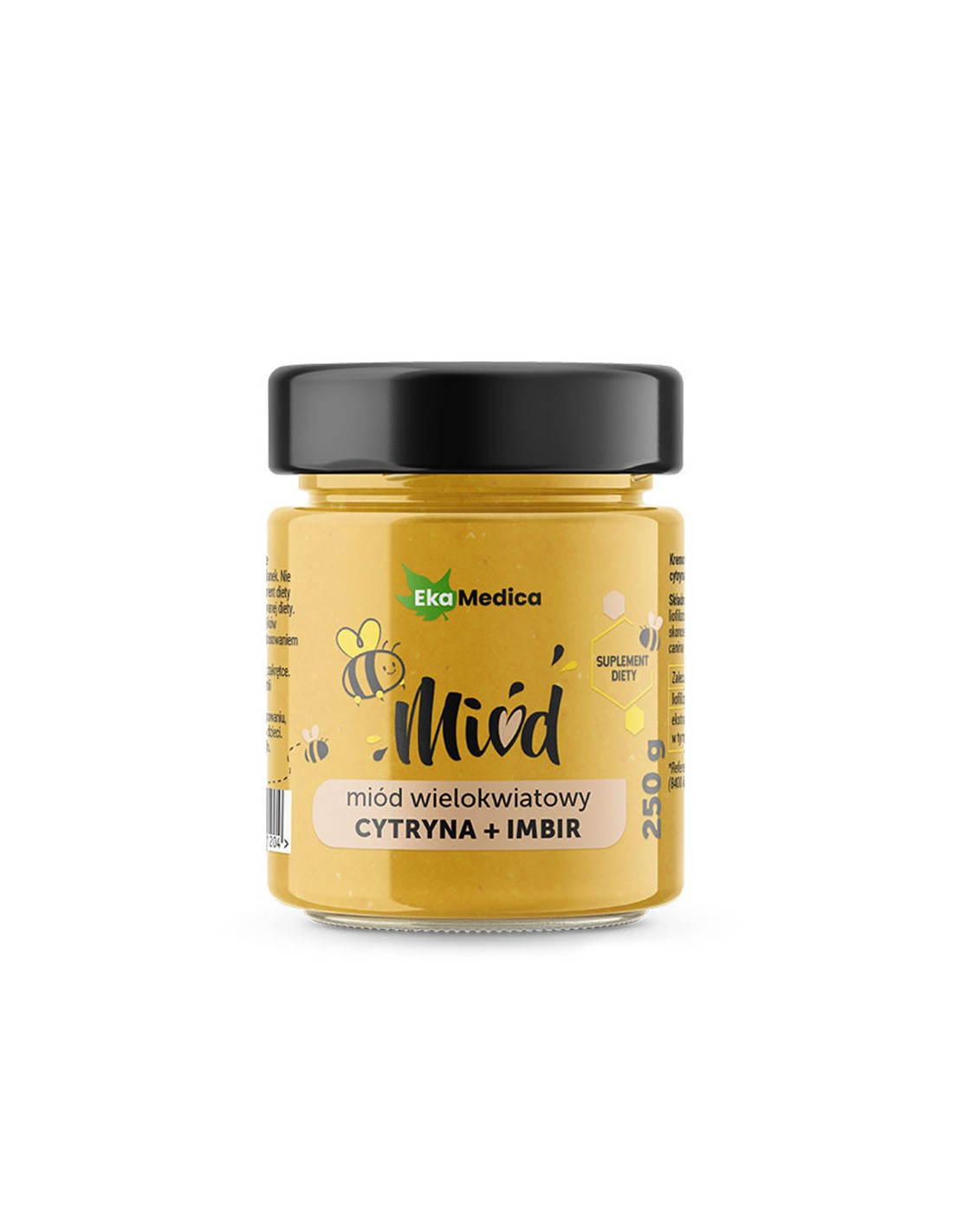 Multicolored honey with lemon, ginger and natural vitamin C, 250 g EkaMedica