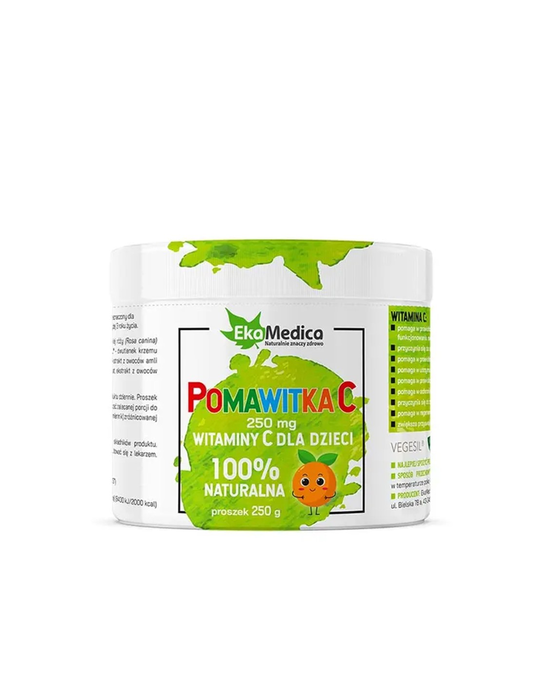 Immunity - Vitamin C for children, 250 mg x 250 g powder