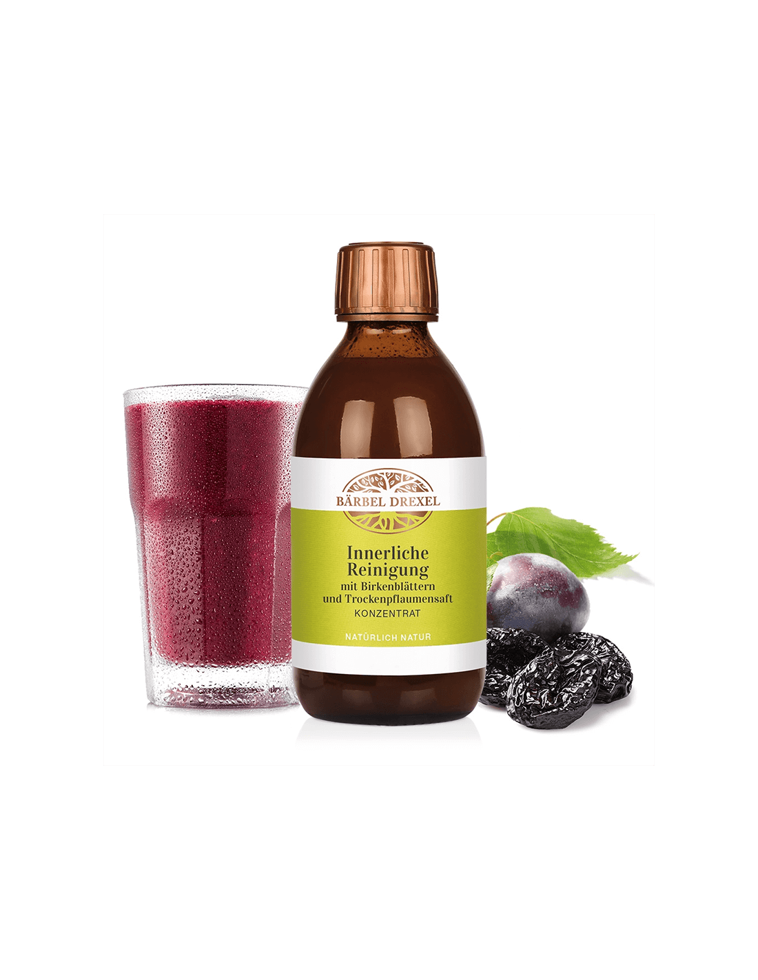 Detoxification with birch leaf juice and prunes, 250 ml Bärbel Drexel