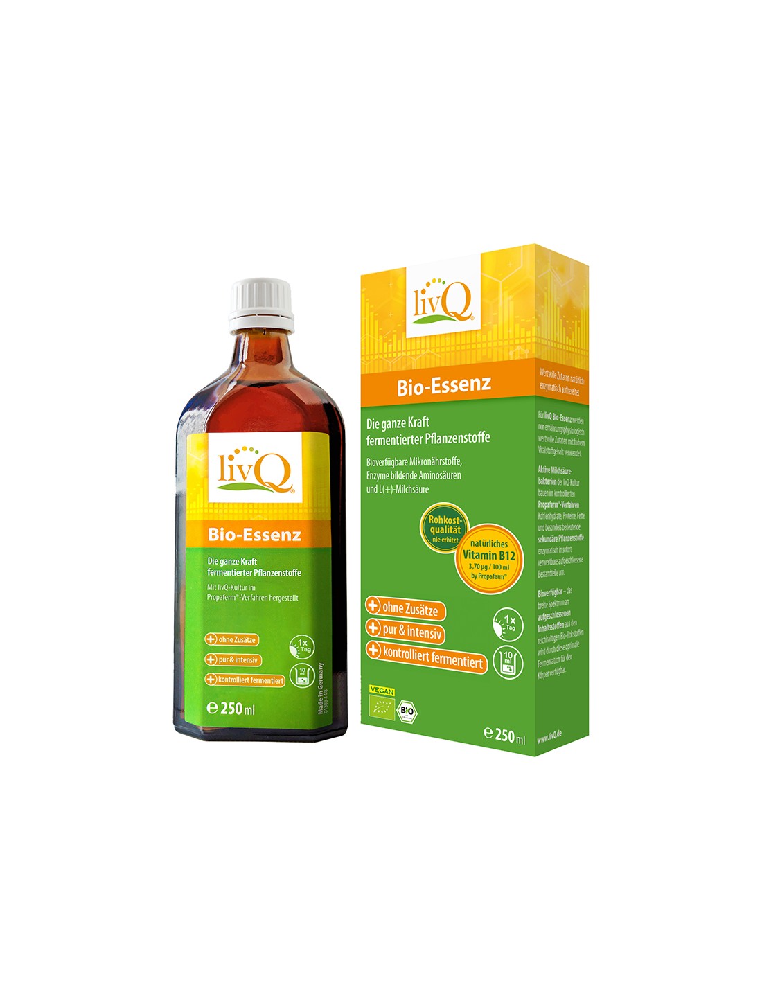 Syrup with fermented plant extracts Bio, 250 ml LivQ