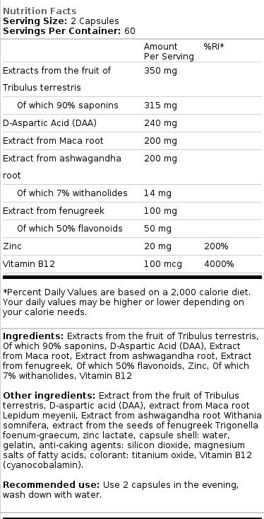 Men's Support Extreme | Testosterone Booster - 120 capsules