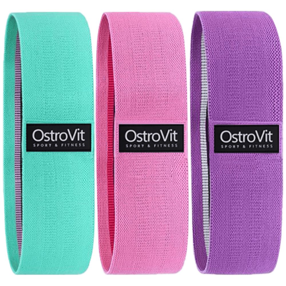 Set of training elastics with cotton coating / 3 parts 3 pcs.