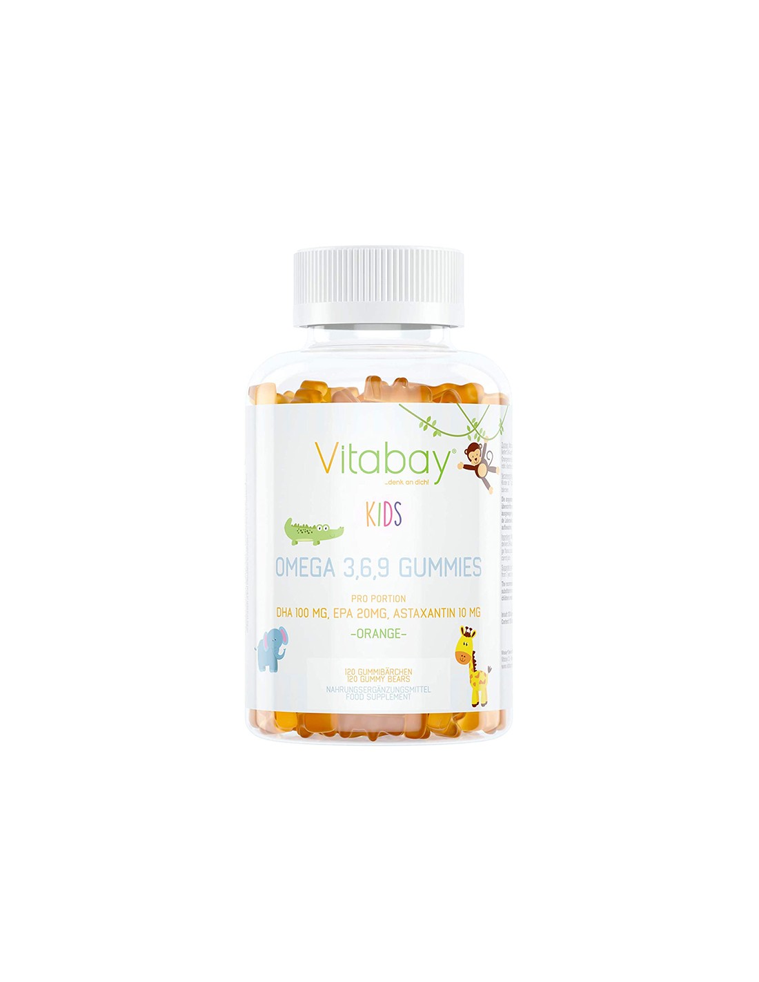 Omega-3-6-9 dla dzieci (z astaksantiną i choliną), softgels o smaku 120