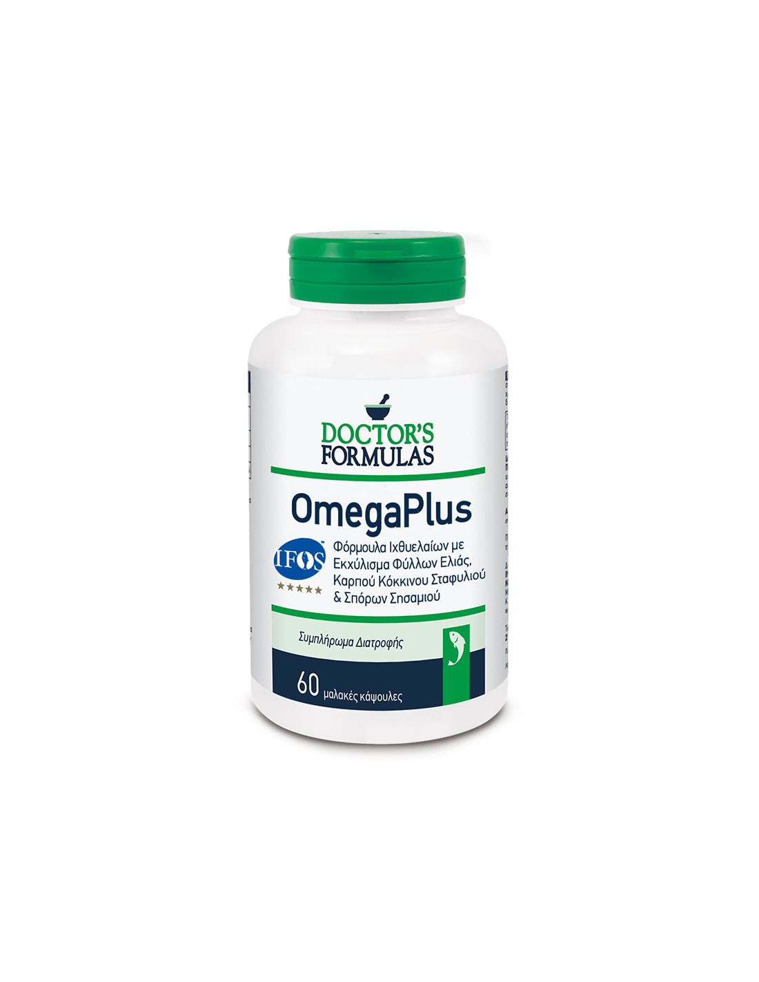Omega Plus (Omega-3, olive, grape seed and sesame), 60 softgel capsules Doctor's Formulas