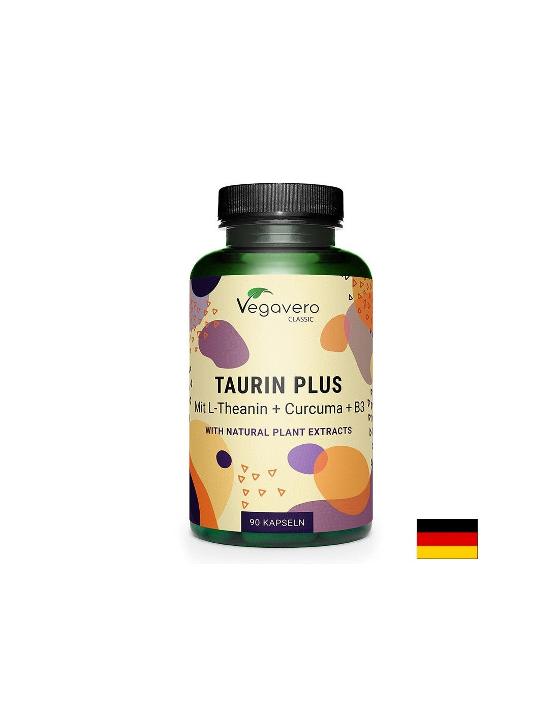 Prieš stresą ir nuovargį - taurinas + l -theaninas, ciberžolė ir vitaminas B3, 90 kapsulės