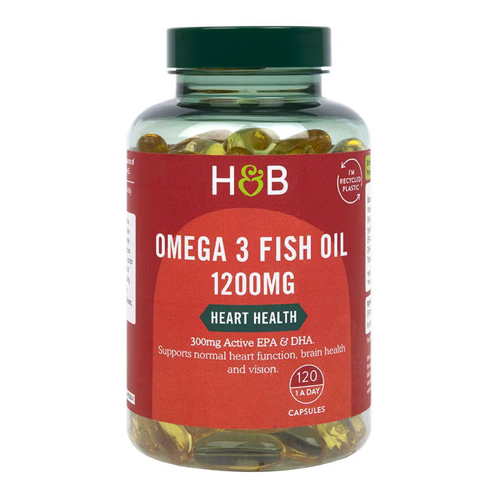 Omega-3 koncentrovaný rybí olej (omega 3 rybí olej) 1200 mg 120 tobolek Holland & Barrett