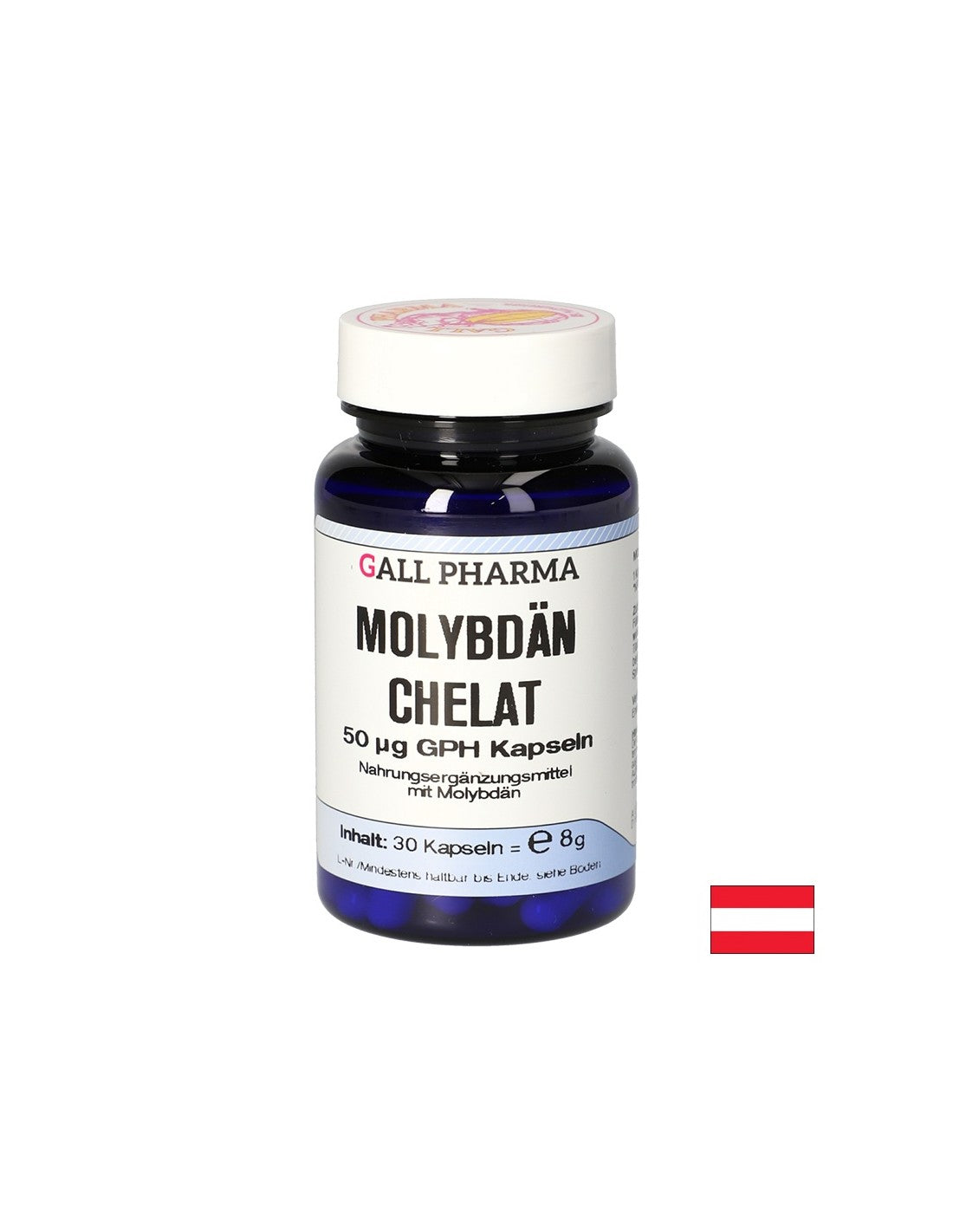 Detoxifikatioun - Mollybdsum (Chelat), 30 Kapselen