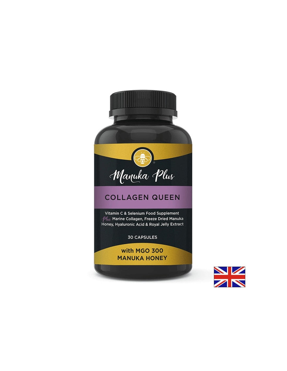 Beauty formula for hair, skin and nails - With manuka honey, collagen and hyaluronic acid, 30 capsules
