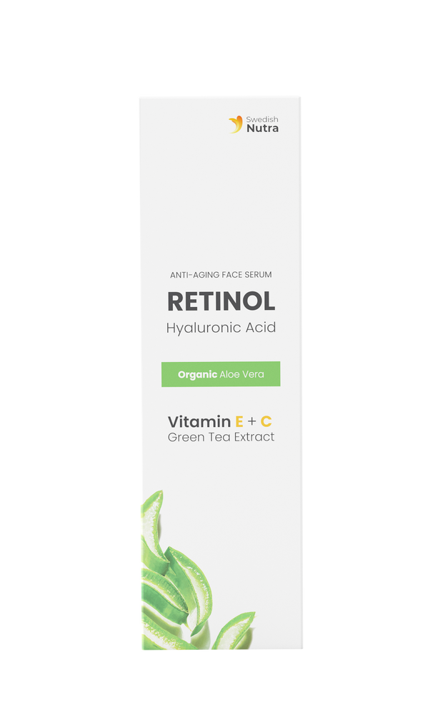 Facial Serum with Retinol, Hyaluron and Collagen 30 ml Swedish Nutra