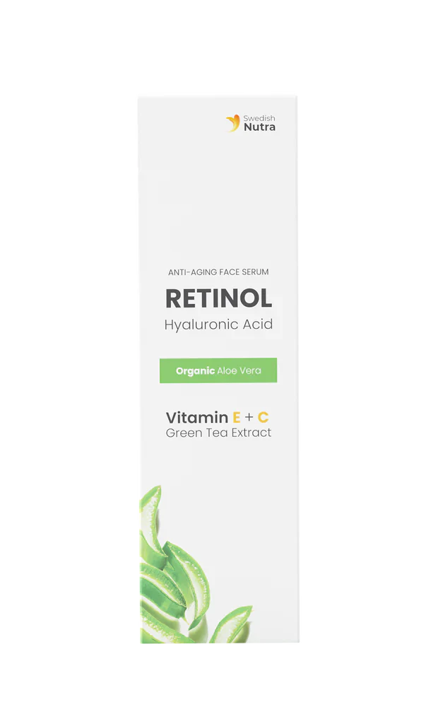 Facial Serum with Retinol, Hyaluron and Collagen 30 ml Swedish Nutra