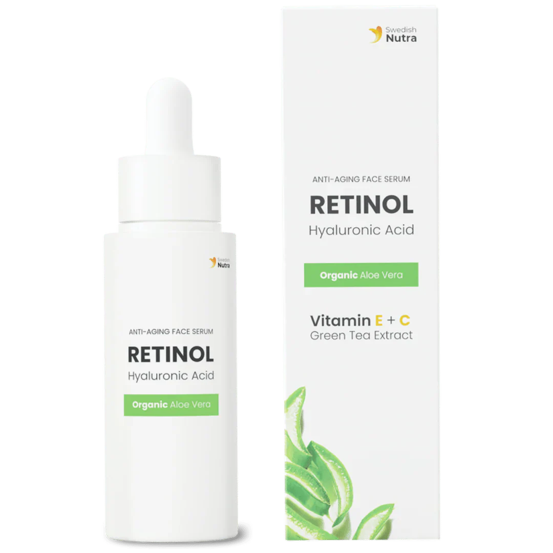 Facial Serum with Retinol, Hyaluron and Collagen 30 ml Swedish Nutra