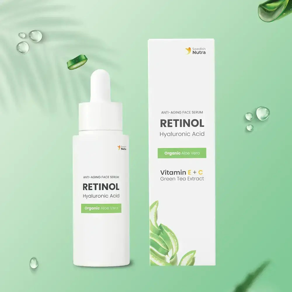 Facial Serum with Retinol, Hyaluron and Collagen 30 ml Swedish Nutra
