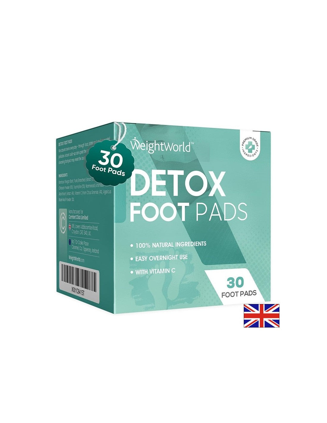 Parches de desintoxicación para pies, 30 pcs