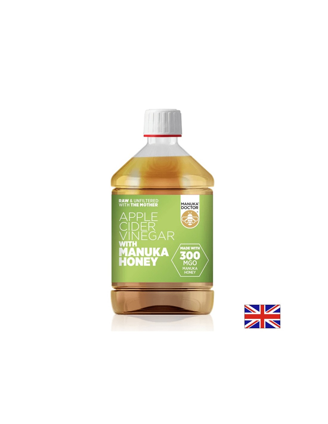 Vinagre de sidra de manzana con miel de manuka (300 MgO) - Vinagre de manzana con miel de manuka (300 MgO), 500 ml