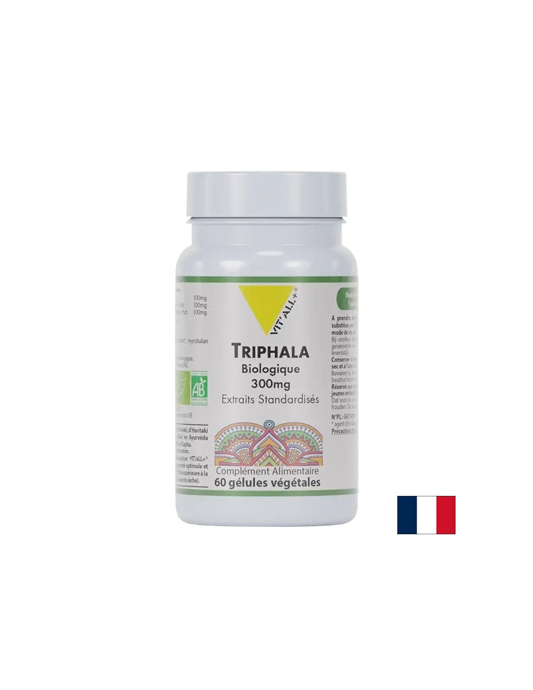 Good digestion and detoxification - Triphala BIO, 300 mg x 60 capsules