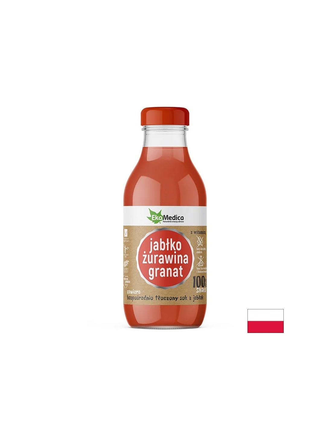 Apple, Cranberry and Pomegranate Juice - Immune and Antioxidant Protection, 300 ml