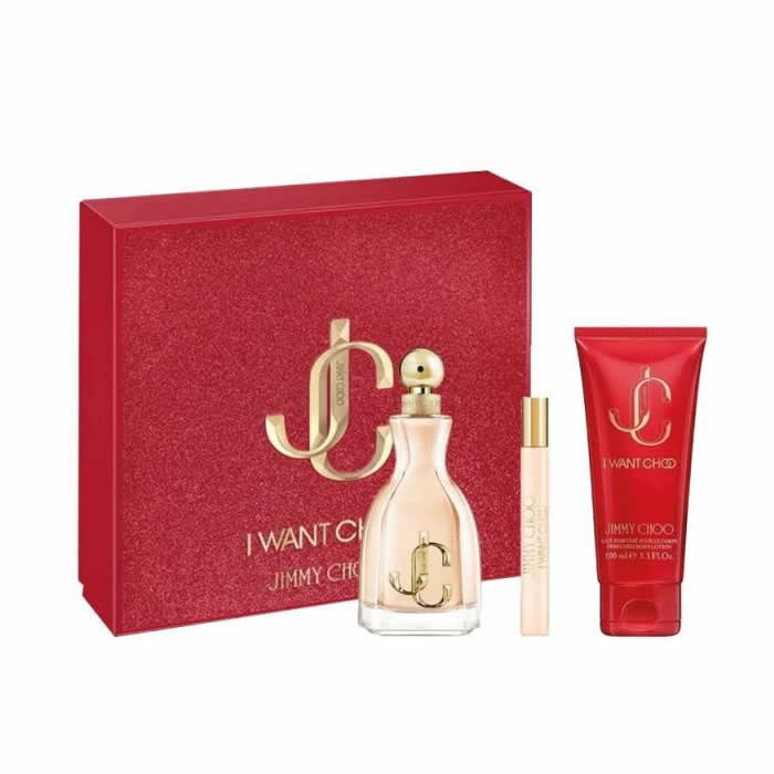 <tc>JIMMY CHOO</tc> I Want Choo Eau De Parfum Spray 100ml Szett 3 db