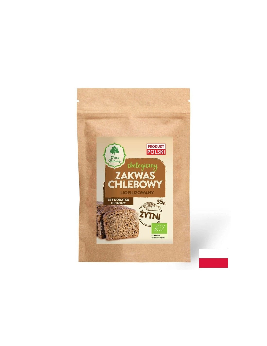 Lyophilized rye sourdough Bio, 35 g Dary Natury
