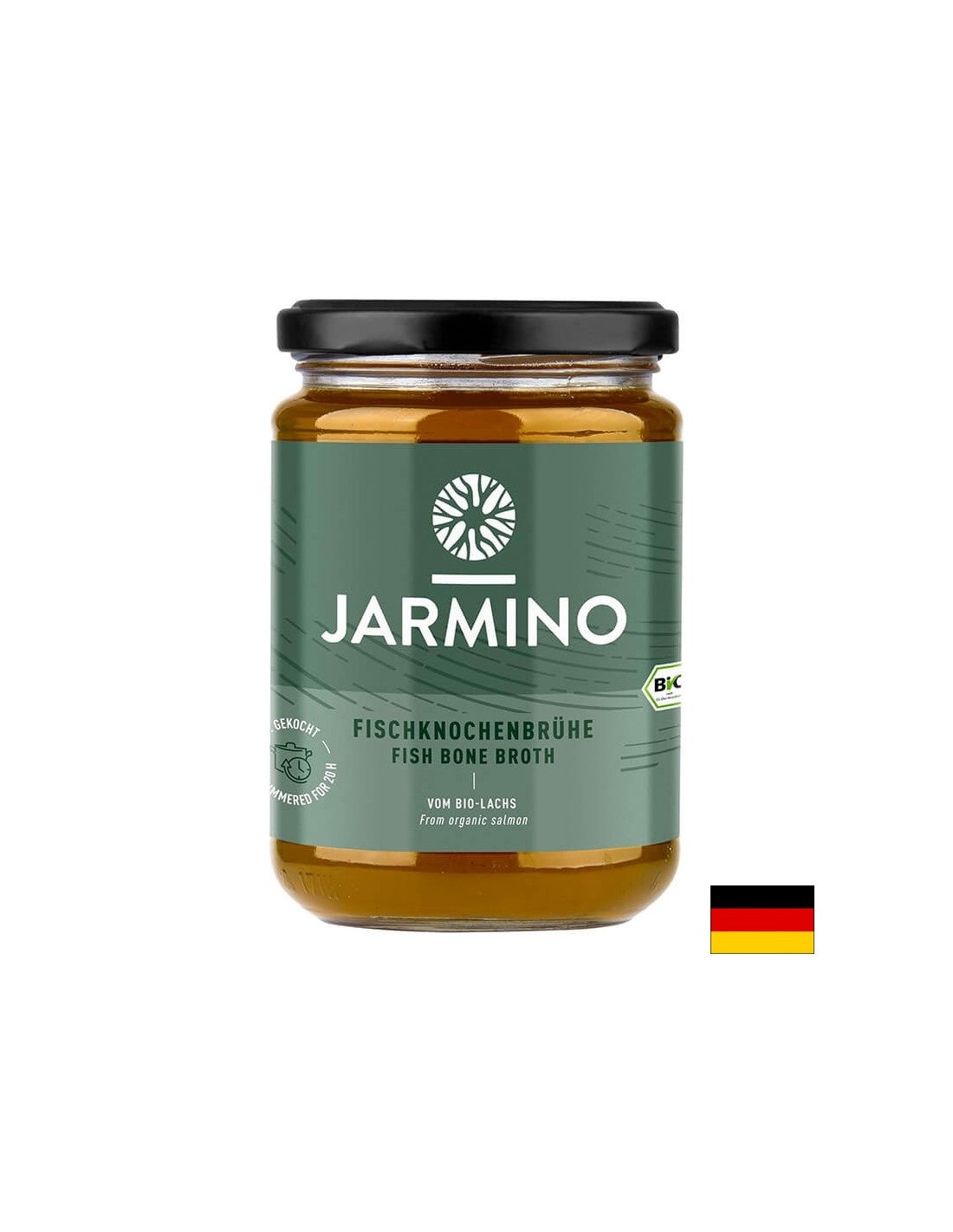 Fish bone broth BIO - (With spices, vegetables and rock salt), 350 ml