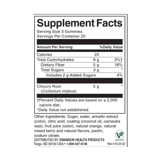 Saúde digestiva de fibra | com chicory 60 geléia