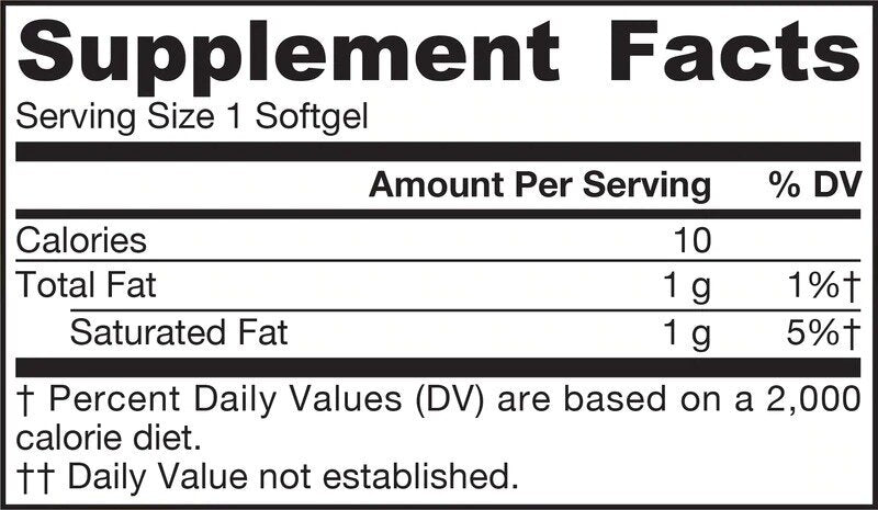 Óleo de coco (virgem extra) 1000 mg - 120 cápsulas de gel