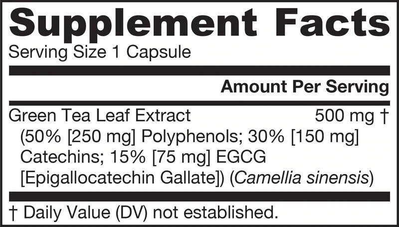 Green Tea 500 mg - 100 capsules