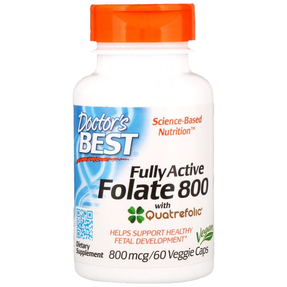 BEST Fully Active Folate 800 mcg - 60 capsules
