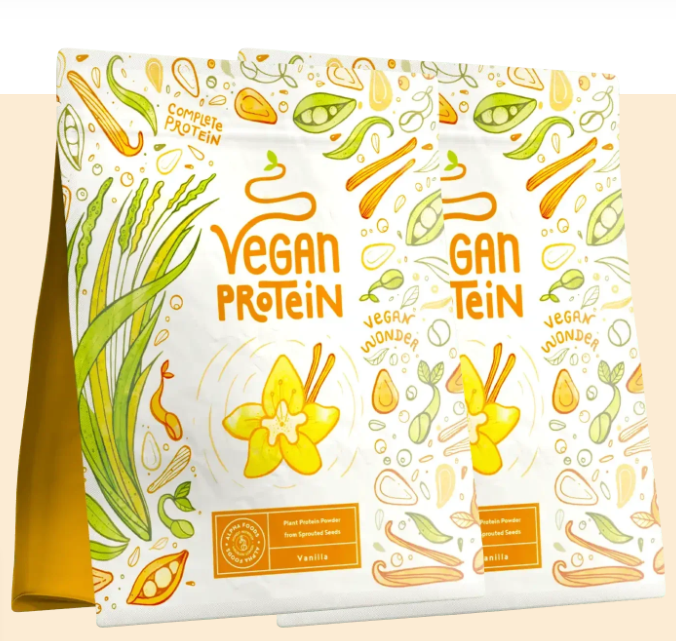 Vegan Protein (Vanilla) 40 servings - (2 x 600 g)