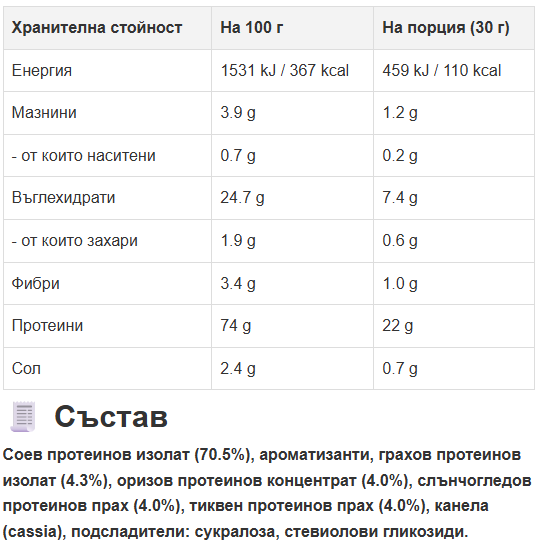 Vegan Protein (Vanilla) 40 servings - (2 x 600 g)
