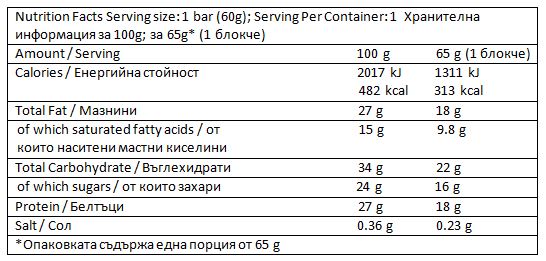Crunch baltymų juosta/70 g