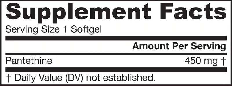 Pantethine 450 mg - 60 Gel capsules