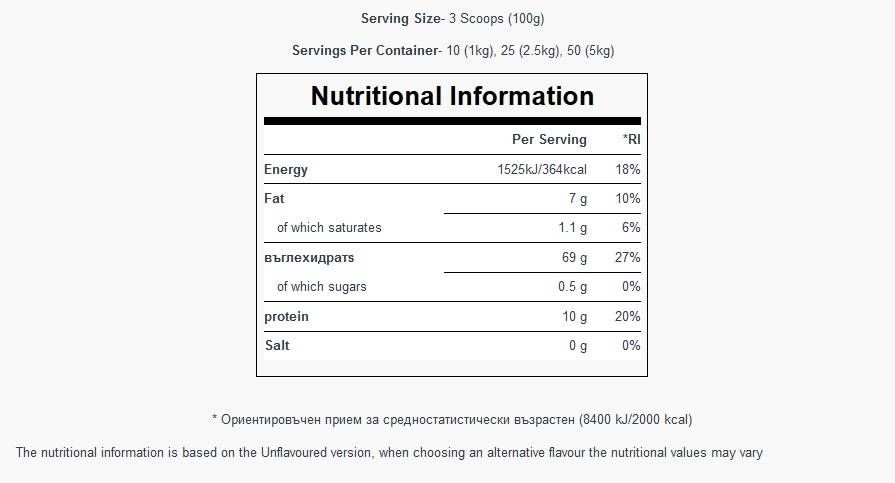 100% Instant Oats - 1000 grams
