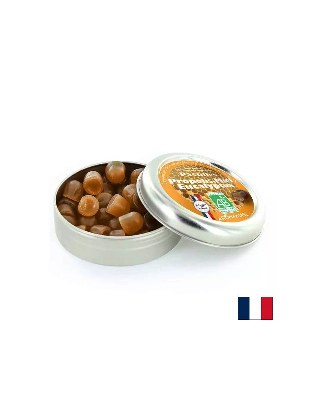 Pastillas con propóleos, miel y eucalipto, 45 g