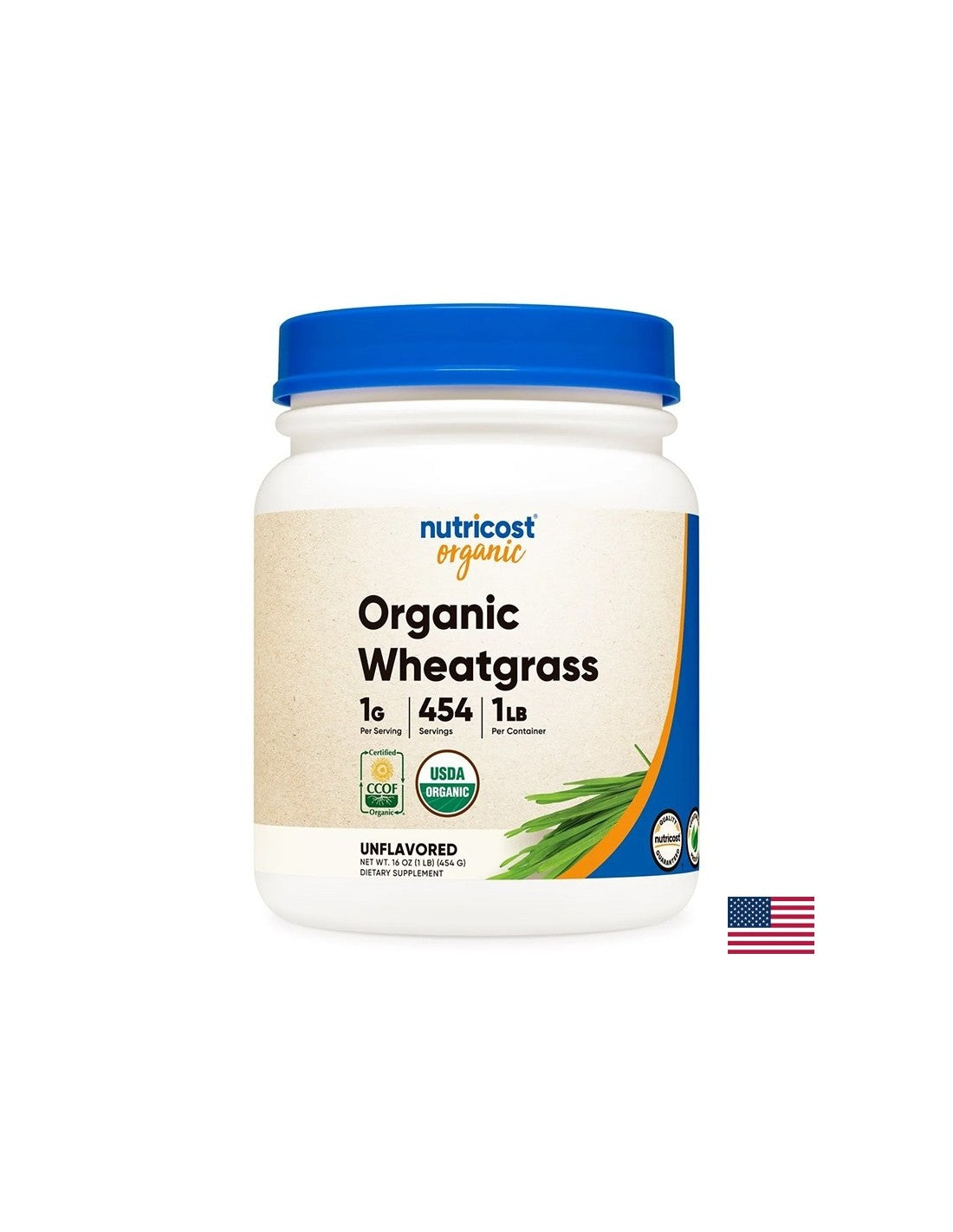 Detox - Weess Gras organesch, 454 g Pudder