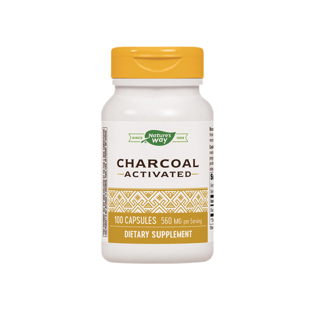 Digestive System Detox - Activated Charcoal, 100 Capsules Nature's Way
