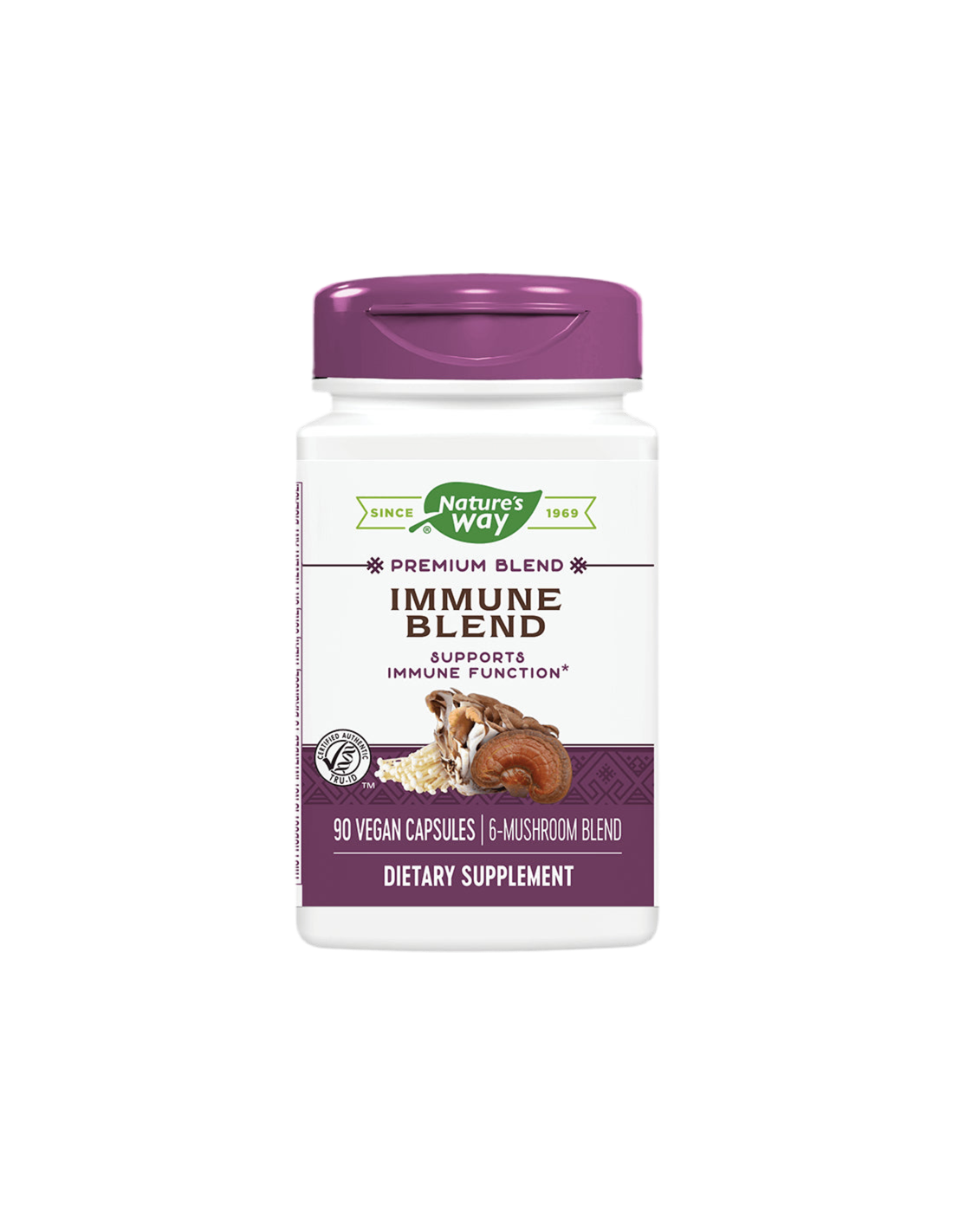 Strong Immunity Formula - Blend of 6 Medicinal Mushrooms - Immune Blend, 90 capsules Nature's Way - Nutra Best Europe