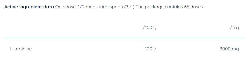 L-Arginine Powder | 100% Pure - 200 grams